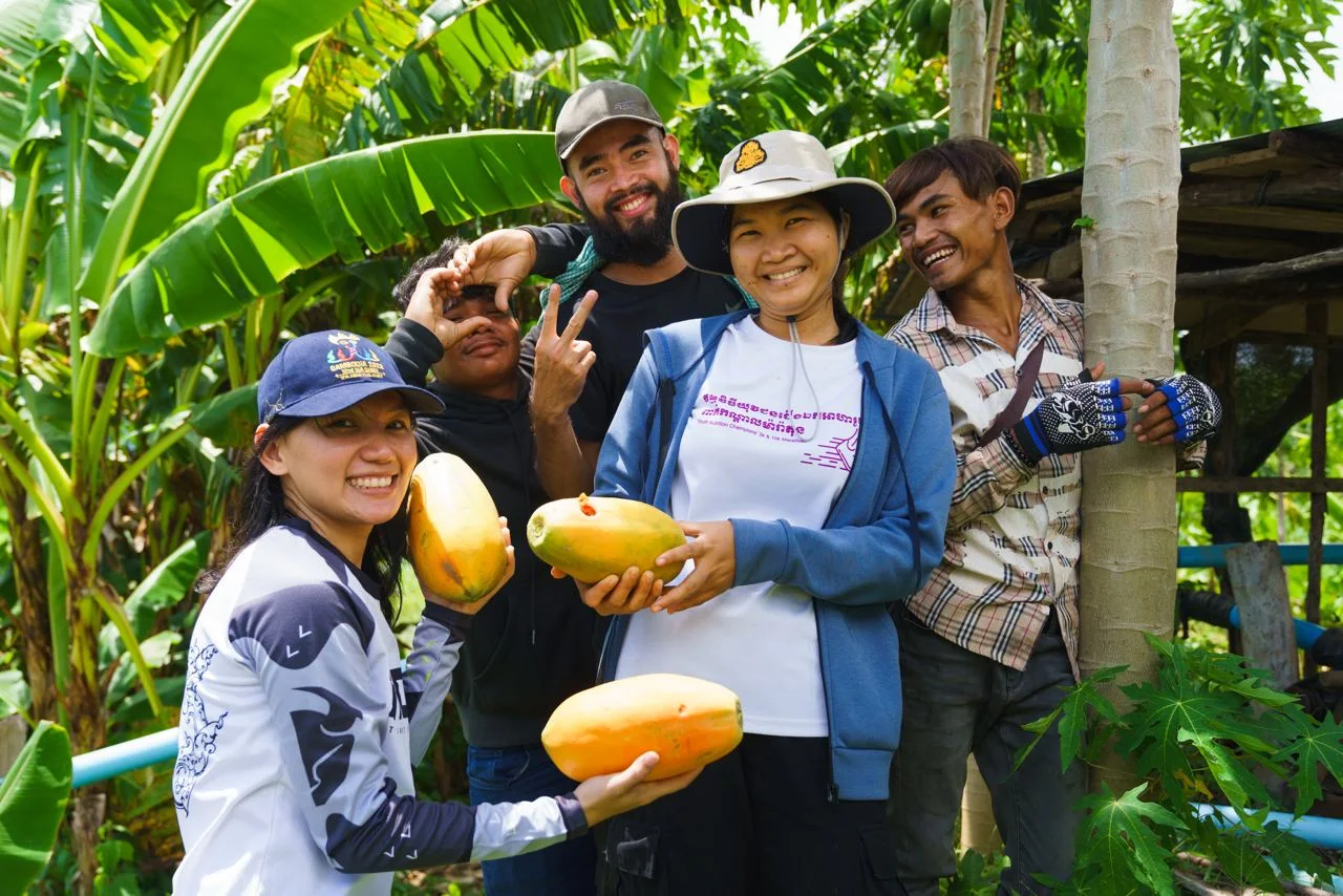 A moment from Dassatek’s farming and learning journey