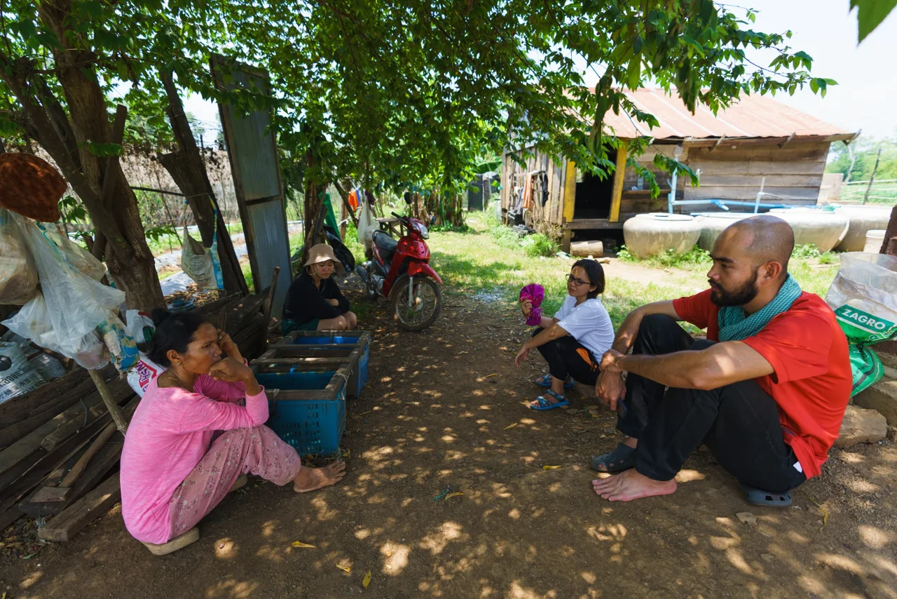 A moment from Dassatek’s farming and learning journey
